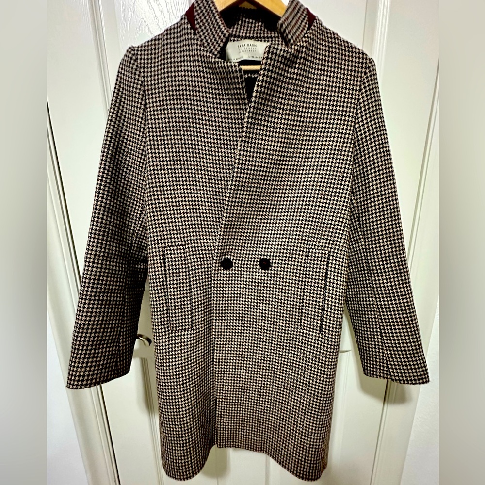Zara women’s tailored checkered coat 🇬🇧 - Picture 3 of 9